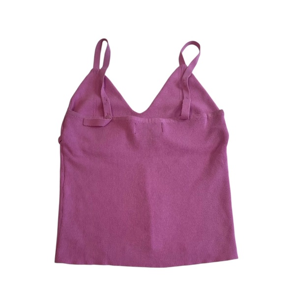 cider knit hot pink tank top y2k barbie cottagecore preppy indie eclectic retro - Picture 2 of 6